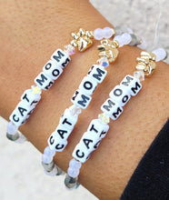 Load image into Gallery viewer, Cat Mom with Paw Bracelet - Little Words Project