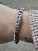 Load image into Gallery viewer, Hematite Vintage-Style Filigree Beaded Bracelet - Stash