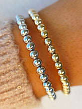 Load image into Gallery viewer, Round Beaded Flexible &amp; Stackable Bangle Bracelet