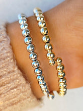 Load image into Gallery viewer, Round Beaded Flexible &amp; Stackable Bangle Bracelet