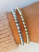 Load image into Gallery viewer, Round Beaded Flexible &amp; Stackable Bangle Bracelet
