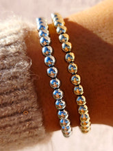 Load image into Gallery viewer, Round Beaded Flexible &amp; Stackable Bangle Bracelet