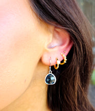Load image into Gallery viewer, Sapphire - Mini Teardrop Gemstone Leverback