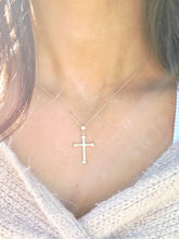 Load image into Gallery viewer, Cross on 20”  Necklace - 14K Gold