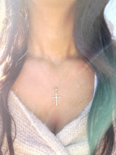 Load image into Gallery viewer, Cross on 20”  Necklace - 14K Gold