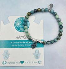 Load image into Gallery viewer, Hamsa Charm Bracelet - TJazelle HELP Collection