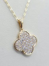 Load image into Gallery viewer, Diamond Clover Necklace - 14K Gold