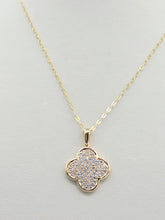 Load image into Gallery viewer, Diamond Clover Necklace - 14K Gold