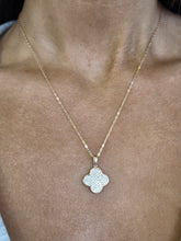 Load image into Gallery viewer, Diamond Clover Necklace - 14K Gold