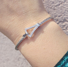 Load image into Gallery viewer, The Bow Tie CZ Italian Hook Bracelet