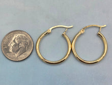 Load image into Gallery viewer, Small Gold Hoops - 14k Gold