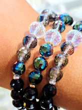 Load image into Gallery viewer, Disco on Black &amp; Midnight Mermaid Beaded Bracelet - Elena Michele