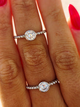 Load image into Gallery viewer, Dotted Bezel Ring - Sterling Silver