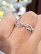 Load image into Gallery viewer, Bling Cable Chain Ring Silver
