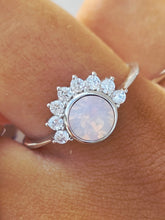 Load image into Gallery viewer, Lois Ring in Pink Swarovski and Cubic Zirconia - Chloe &amp; Lois