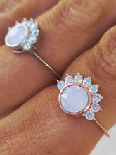 Load image into Gallery viewer, Lois Ring in Pink Swarovski and Cubic Zirconia - Chloe &amp; Lois