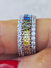 Load image into Gallery viewer, Rainbow Of Color Eternity Ring