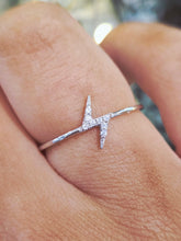 Load image into Gallery viewer, Dainty Lightning Bolt Ring