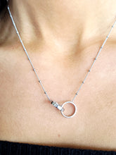 Load image into Gallery viewer, Locked Double Circle Necklace