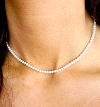 Load image into Gallery viewer, Petite Pearl Necklace - Sterling Silver