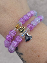 Load image into Gallery viewer, Mermaid Crackle w/11:11 Charm- Elena Michele