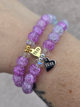 Load image into Gallery viewer, Mermaid Crackle w/11:11 Charm- Elena Michele