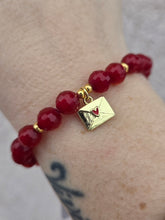 Load image into Gallery viewer, Love Letter on Candy Apple Sparkle Beaded Bracelet - Elena Michele