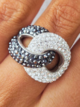 Load image into Gallery viewer, Swarovski infinity ring