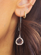 Load image into Gallery viewer, Peach  - Gemstone Threader Earring