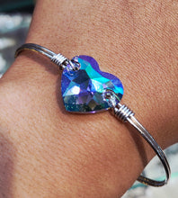 Load image into Gallery viewer, MS Heart Bangle Bracelet - Marie's Jewelry Exclusive