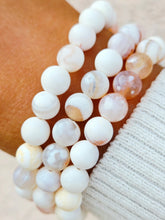 Load image into Gallery viewer, White Natural Agate "Purity" Stacker - TJazelle