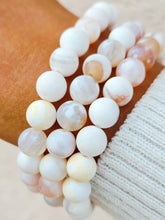 Load image into Gallery viewer, White Natural Agate "Purity" Stacker - TJazelle