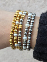 Load image into Gallery viewer, Silver/Gold Strength &amp; Grace Beaded Bracelet - TJazelle