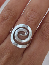 Load image into Gallery viewer, Abstract Spiral Ring - Sterling Silver