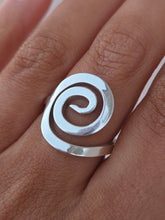 Load image into Gallery viewer, Abstract Spiral Ring - Sterling Silver