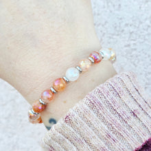 Load image into Gallery viewer, Strawberry Quartz &amp; Silver Empowered Elegance Beaded Bracelet - TJazelle
