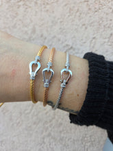 Load image into Gallery viewer, *New* Limited Petite Italian Buckle Hook Bangle Bracelets - Sterling Silver