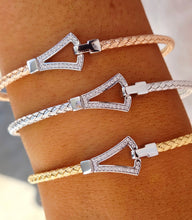Load image into Gallery viewer, The Bow Tie CZ Italian Hook Bracelet