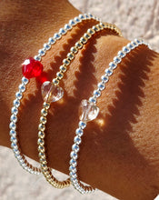 Load image into Gallery viewer, Red Crystal Heart Beaded Bracelet- Our Whole Heart