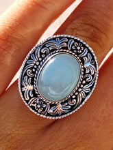 Load image into Gallery viewer, Blue Chalcedony Sterling Silver Ring