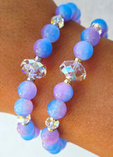Load image into Gallery viewer, Purple Blue Selenite Erin Beaded Bracelet - Stash