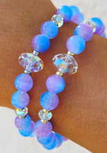 Load image into Gallery viewer, Purple Blue Selenite Erin Beaded Bracelet - Stash