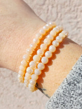 Load image into Gallery viewer, "Celebrate" Beige Crystal " Stacker Bracelet - TJazelle HELP