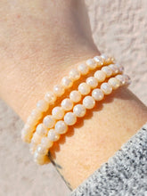 Load image into Gallery viewer, "Celebrate" Beige Crystal " Stacker Bracelet - TJazelle HELP