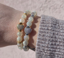 Load image into Gallery viewer, Heart Moonstone Limited Edition Bracelet - TJazelle &amp; Marie's Valentine's Exclusive