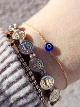 Load image into Gallery viewer, Dawn's Dainty Evil Eye Bracelet