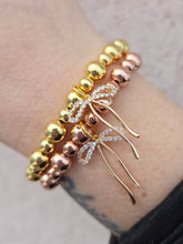 Load image into Gallery viewer, Bow Statement Beaded Stretch Bracelet