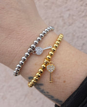 Load image into Gallery viewer, Unlock my Heart (Key) Beaded Bracelet