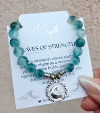 Load image into Gallery viewer, Waves of Strength Charm Beaded Bracelet - TJazelle