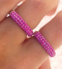 Load image into Gallery viewer, Pink Crystal Ring - Sterling Silver